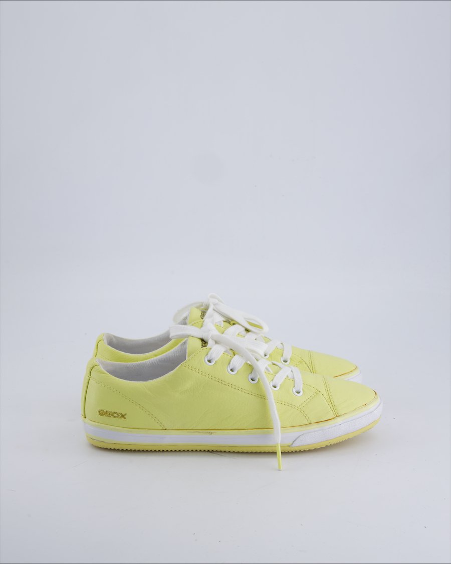 Geox Trainers Leather Yellow 37 EU
