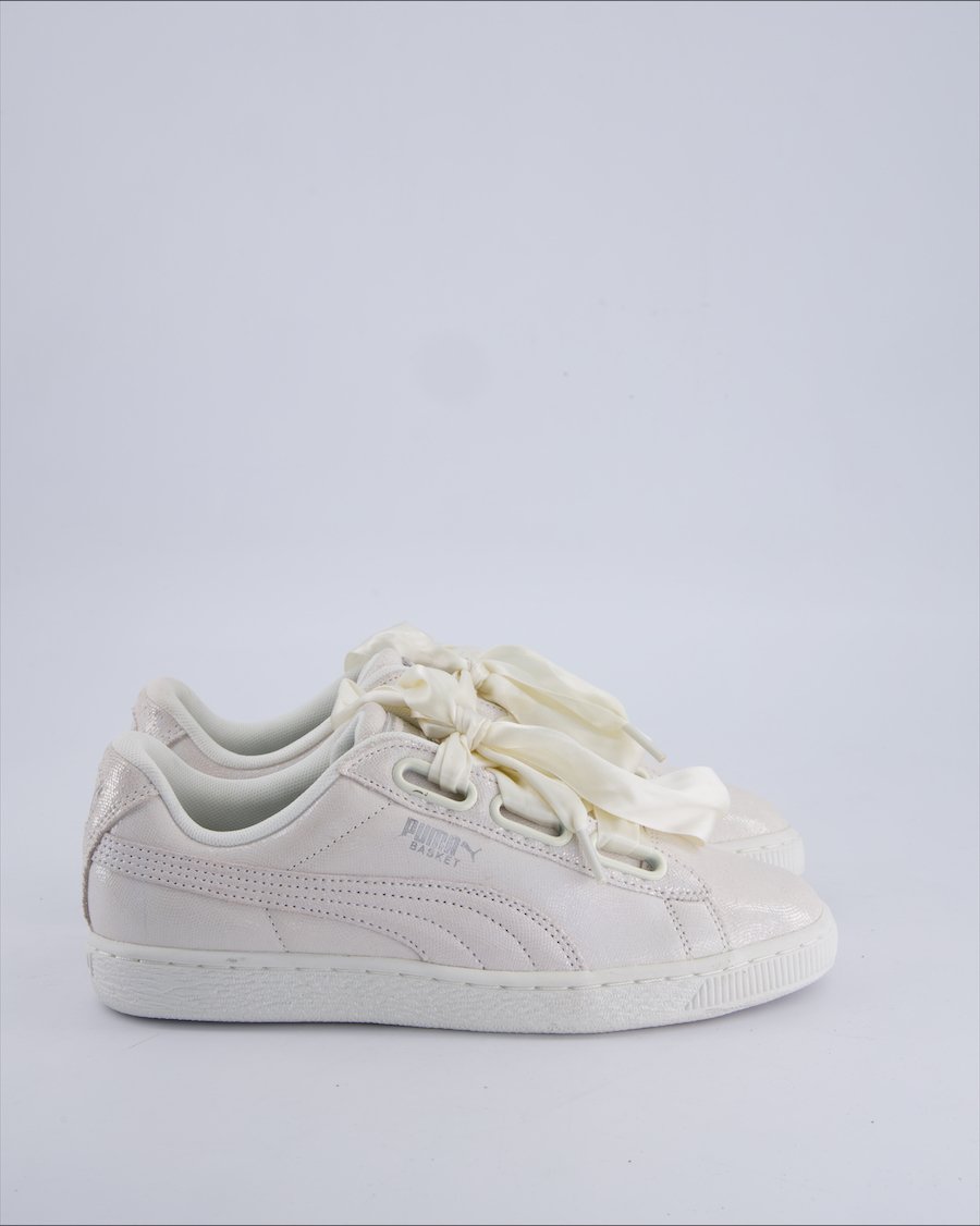 Puma Neve Worn Trainers Leather White 38 EU