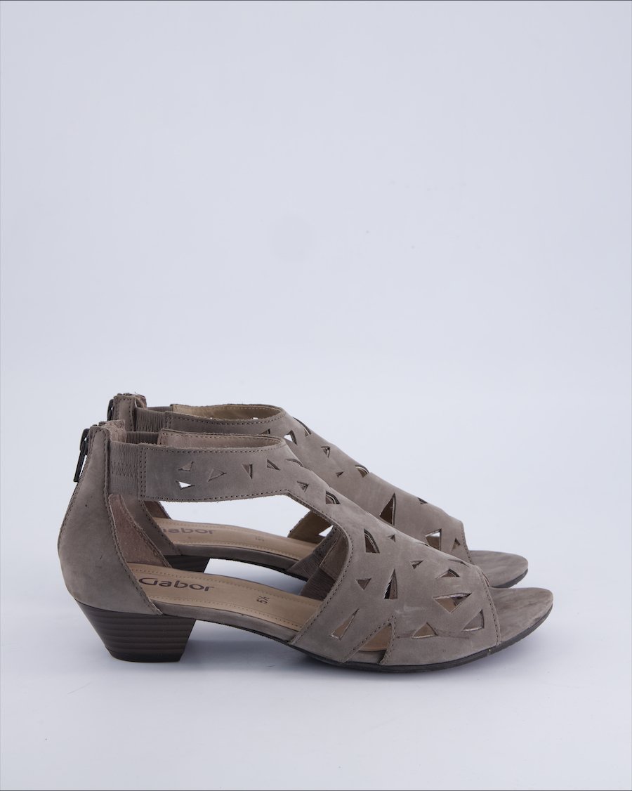 Gabor Sandals Suede Anthracite 38.5 EU