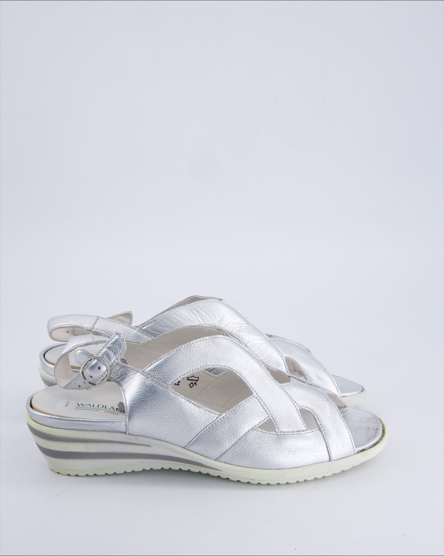 Waldlaufer Sandals Leather Silver 41 EU
