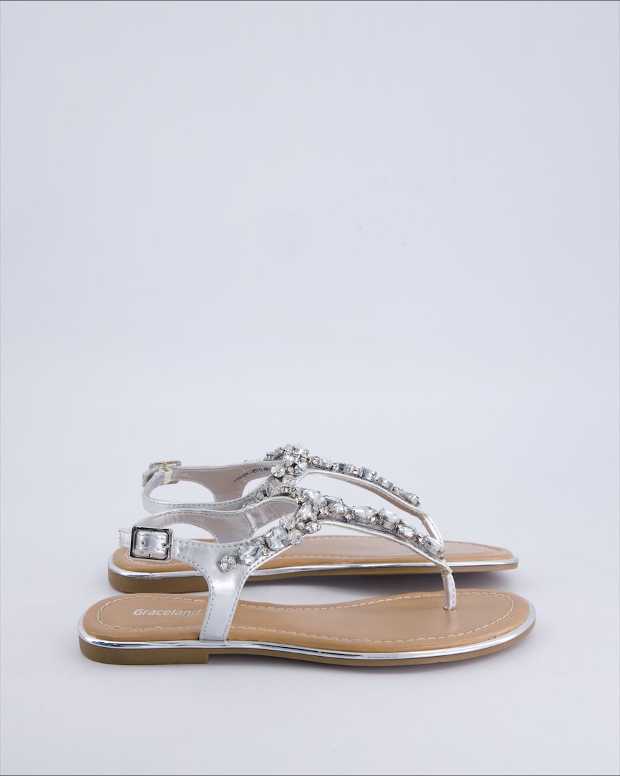 Graceland Sandals Polyurethane Silver 36 EU