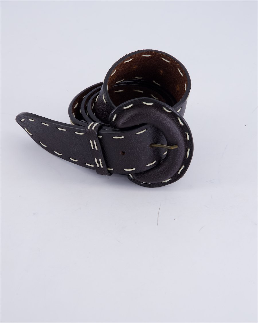 Inwear Chains Leather Brown 95 cm