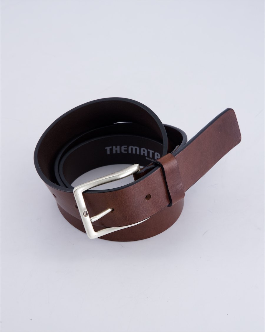 Themata Belts Leather Brown 95 cm