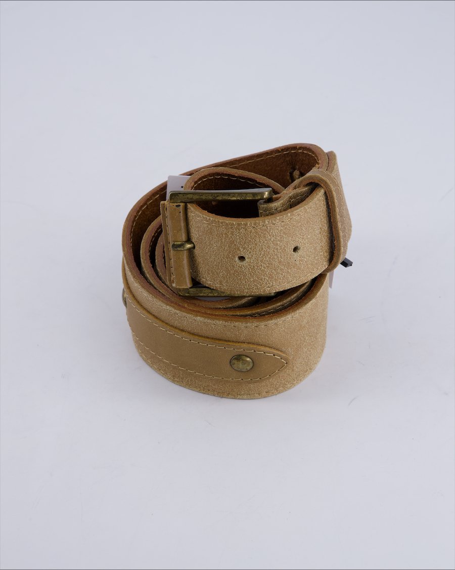 Motivi Belts Leather Ecru 90 cm