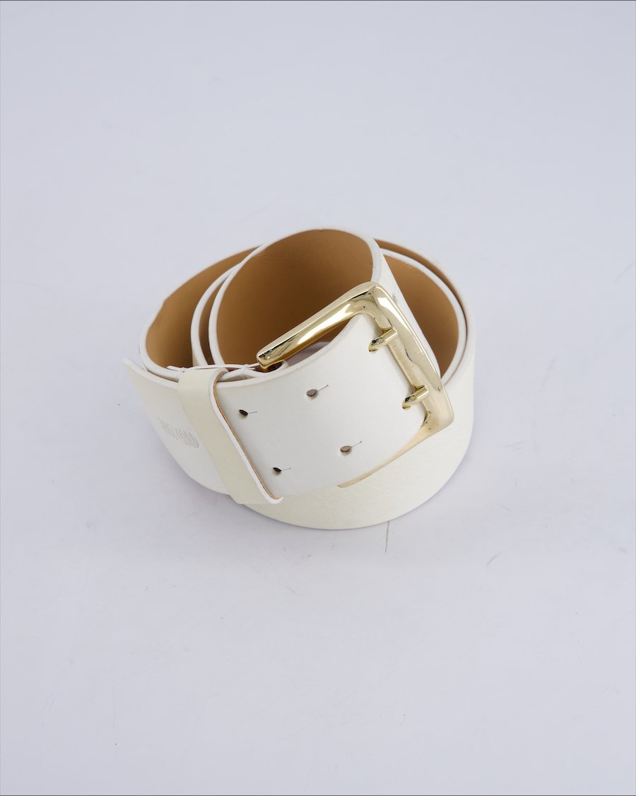 Post Card Belts Leather Grey 85 cm