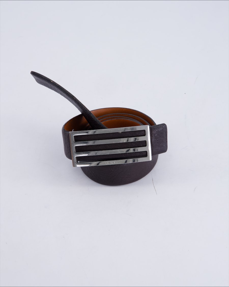 Akris Belts Leather Black 80 cm