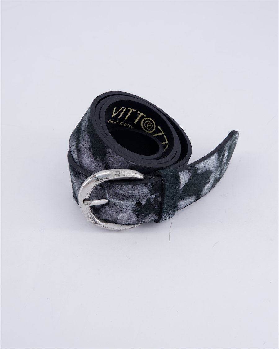 Vittozzi Belts Leather Grey 95 cm