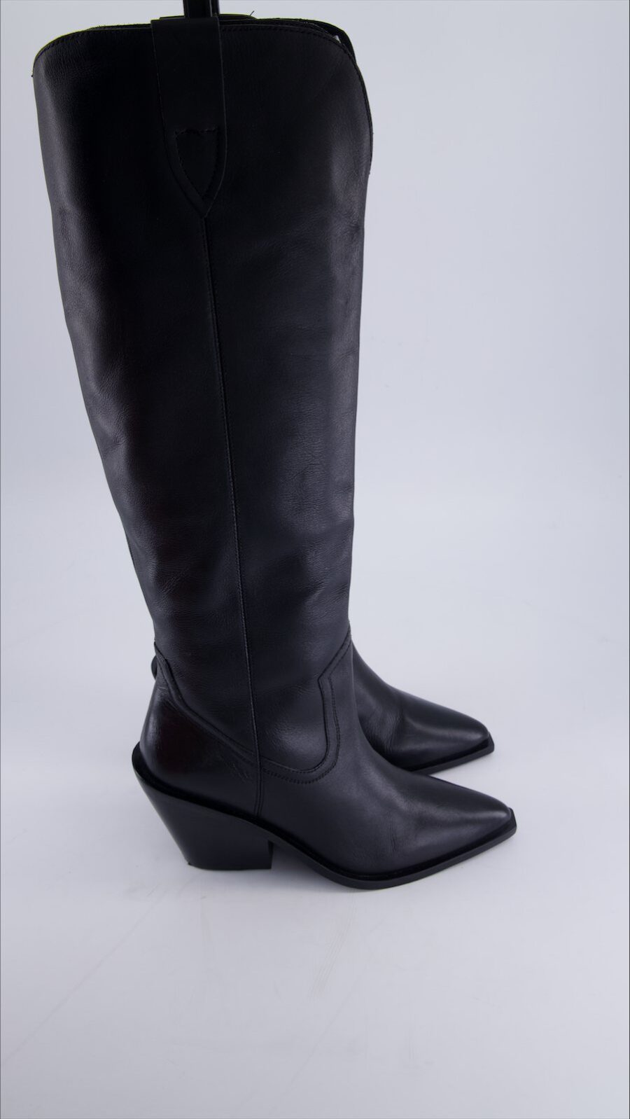 Unbranded Boots Leather Black 38 EU