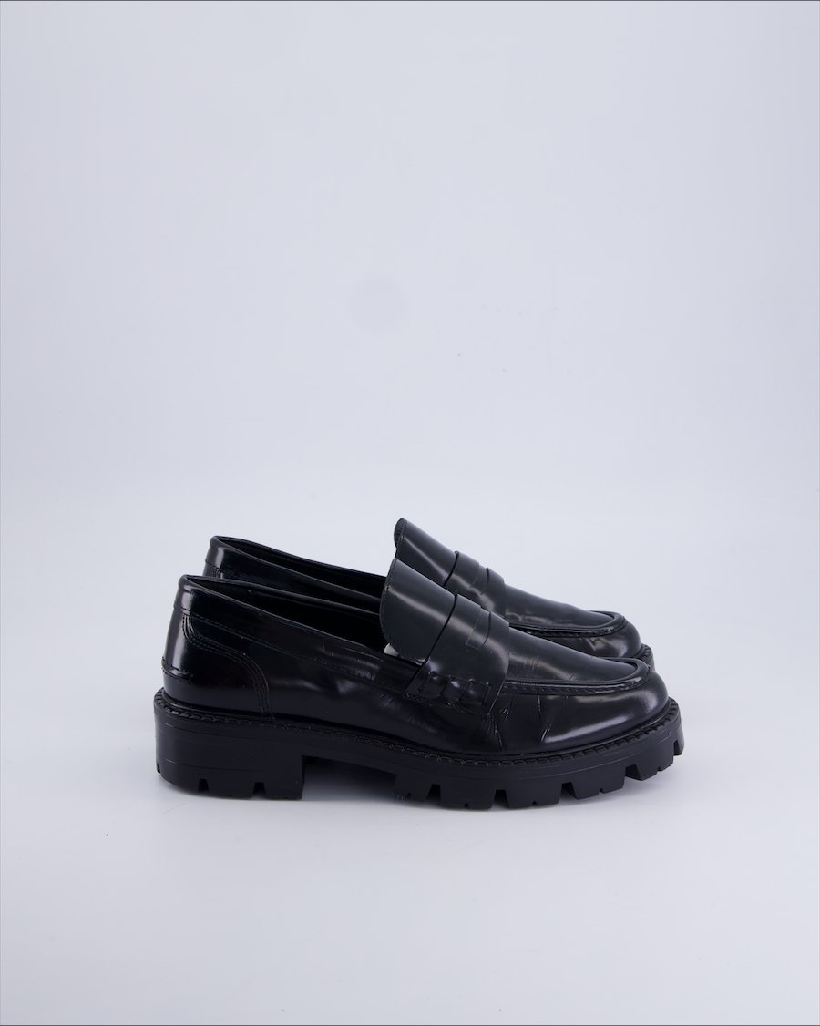 Massimo Dutti Flats Leather Black 38 EU
