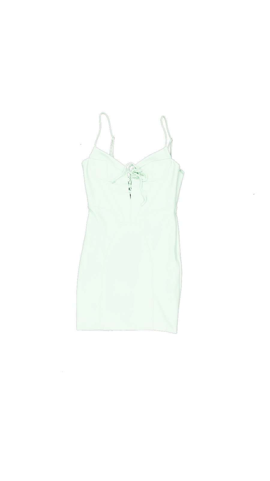 Zara Mid-length Polyester Green S International