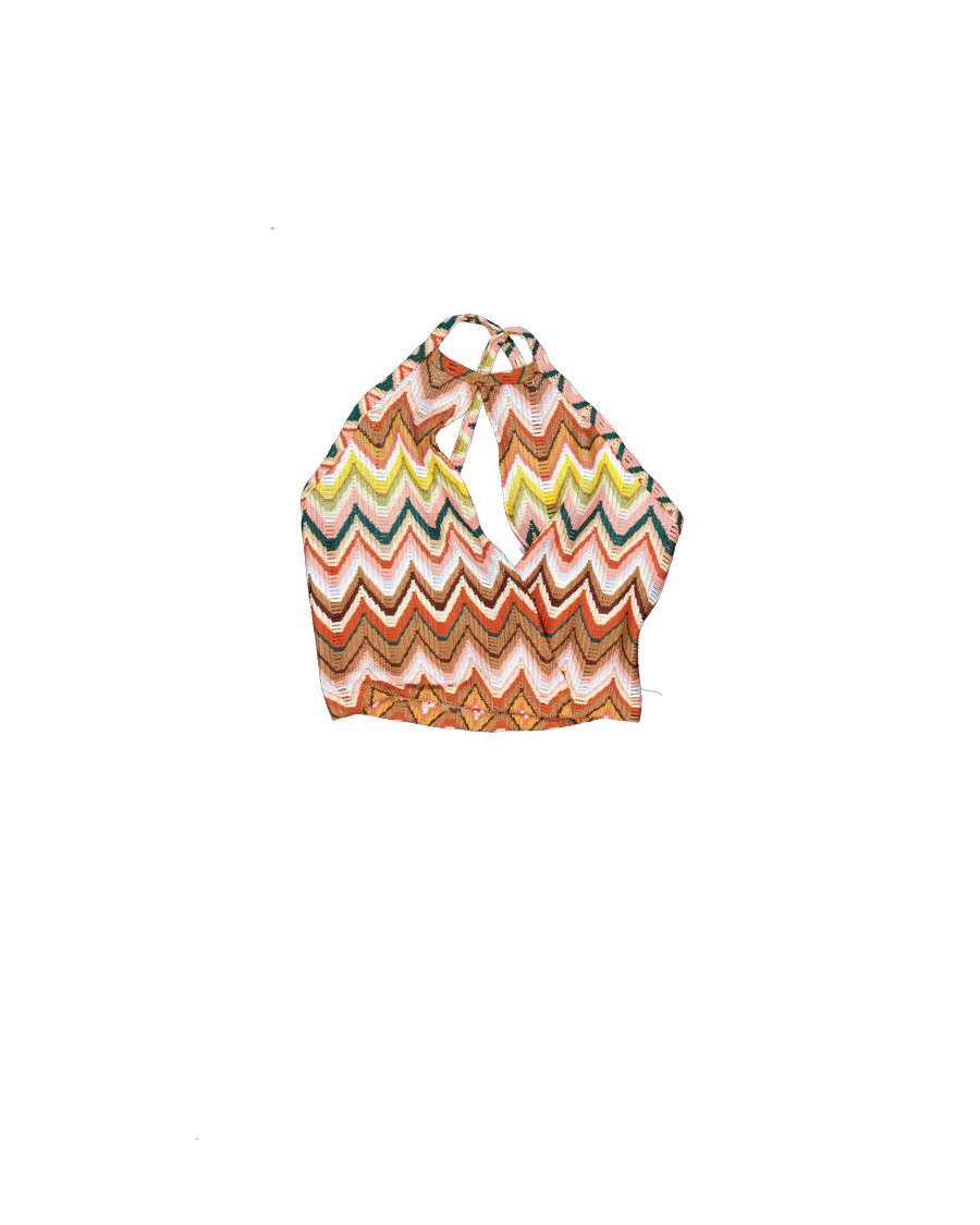 Bershka tops Polyester Multicolour XS