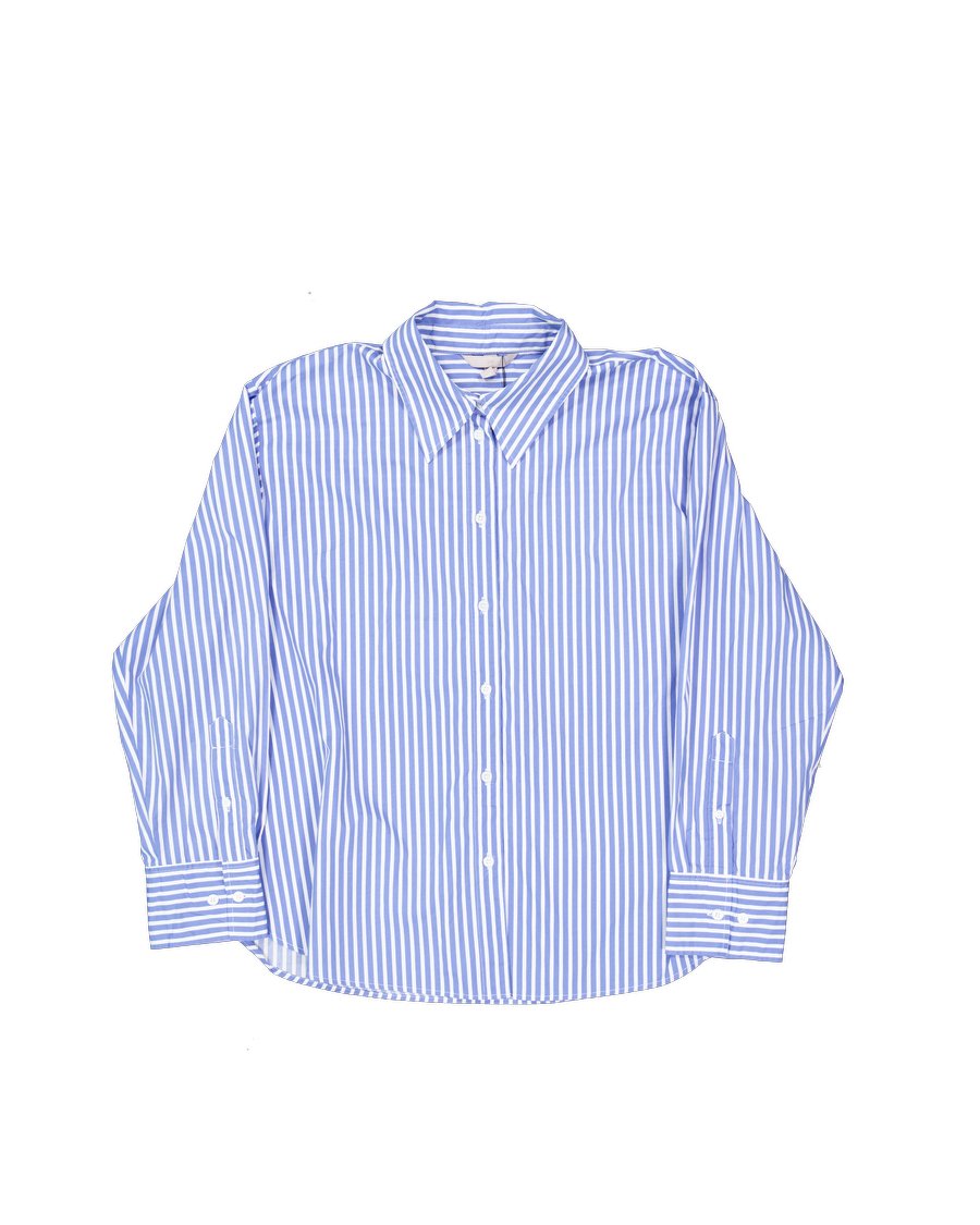 H&m Shirts Cotton Blue L International