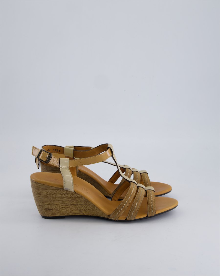 Paul Green Sandals Leather Brown 39 EU