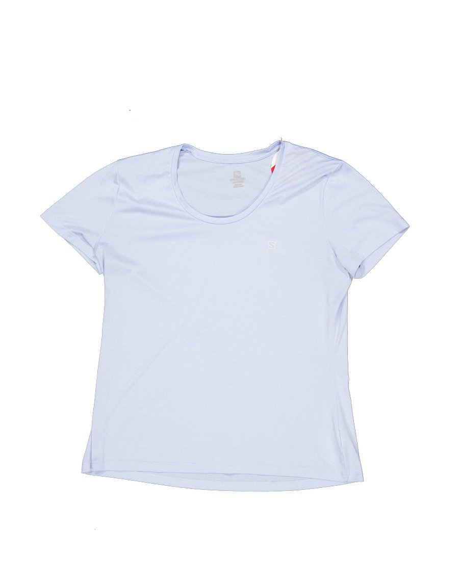 Salomon T-shirts Polyester Turquoise XL International
