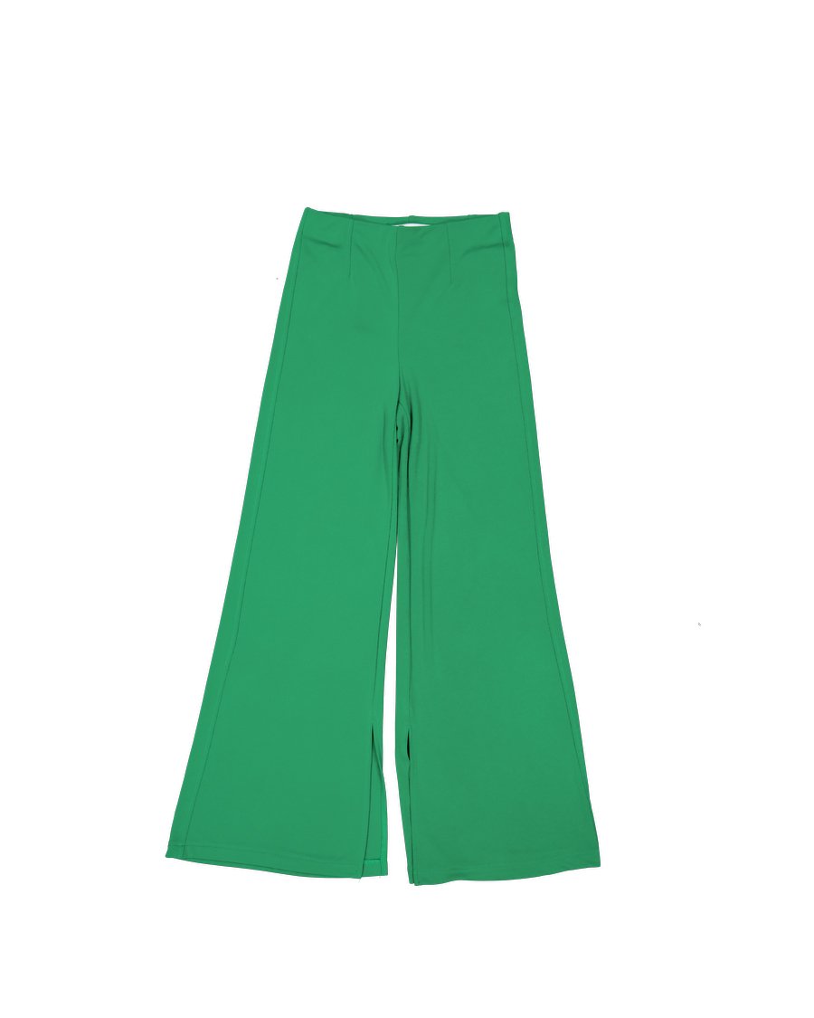 Bershka Trouser Cotton Green XS