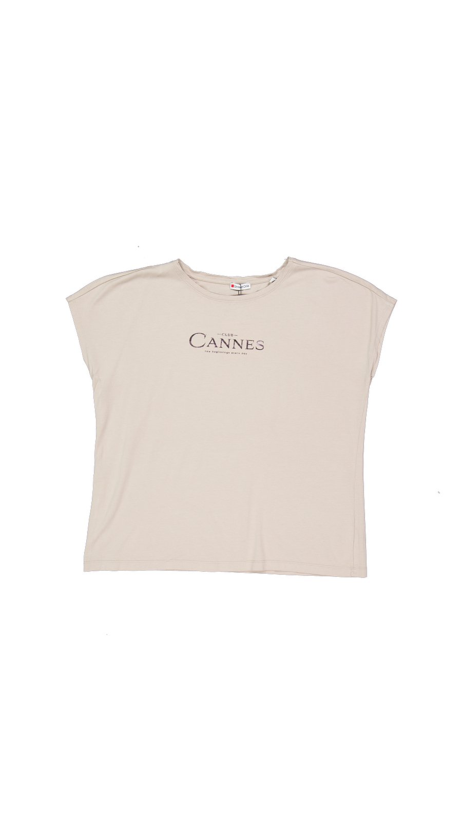 Street One T-shirts Cotton Beige L International