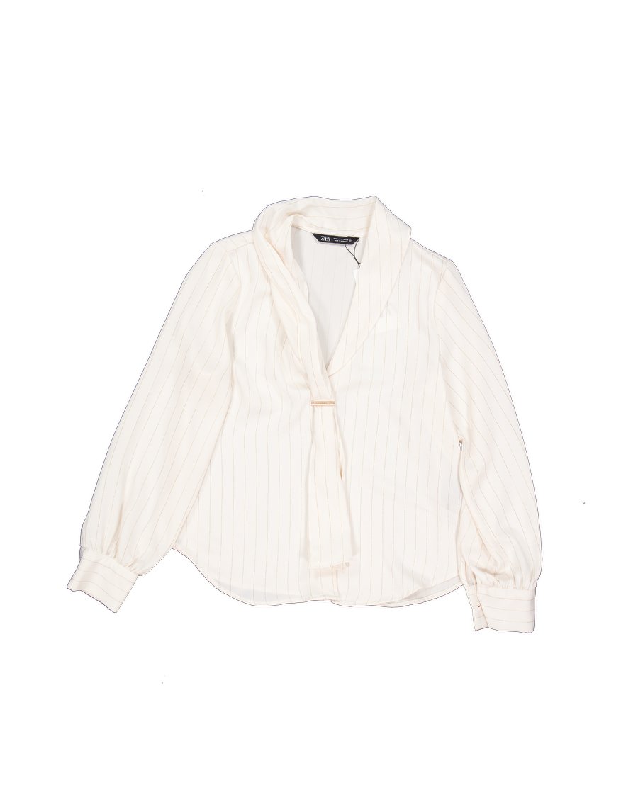 Zara Shirts Bluse Beige M International