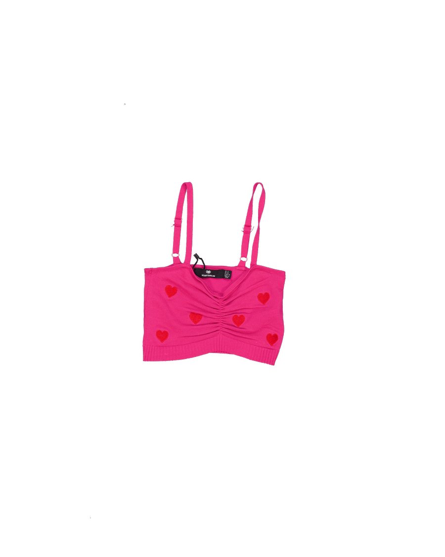 Heartbreak Tops Polyester Pink XS