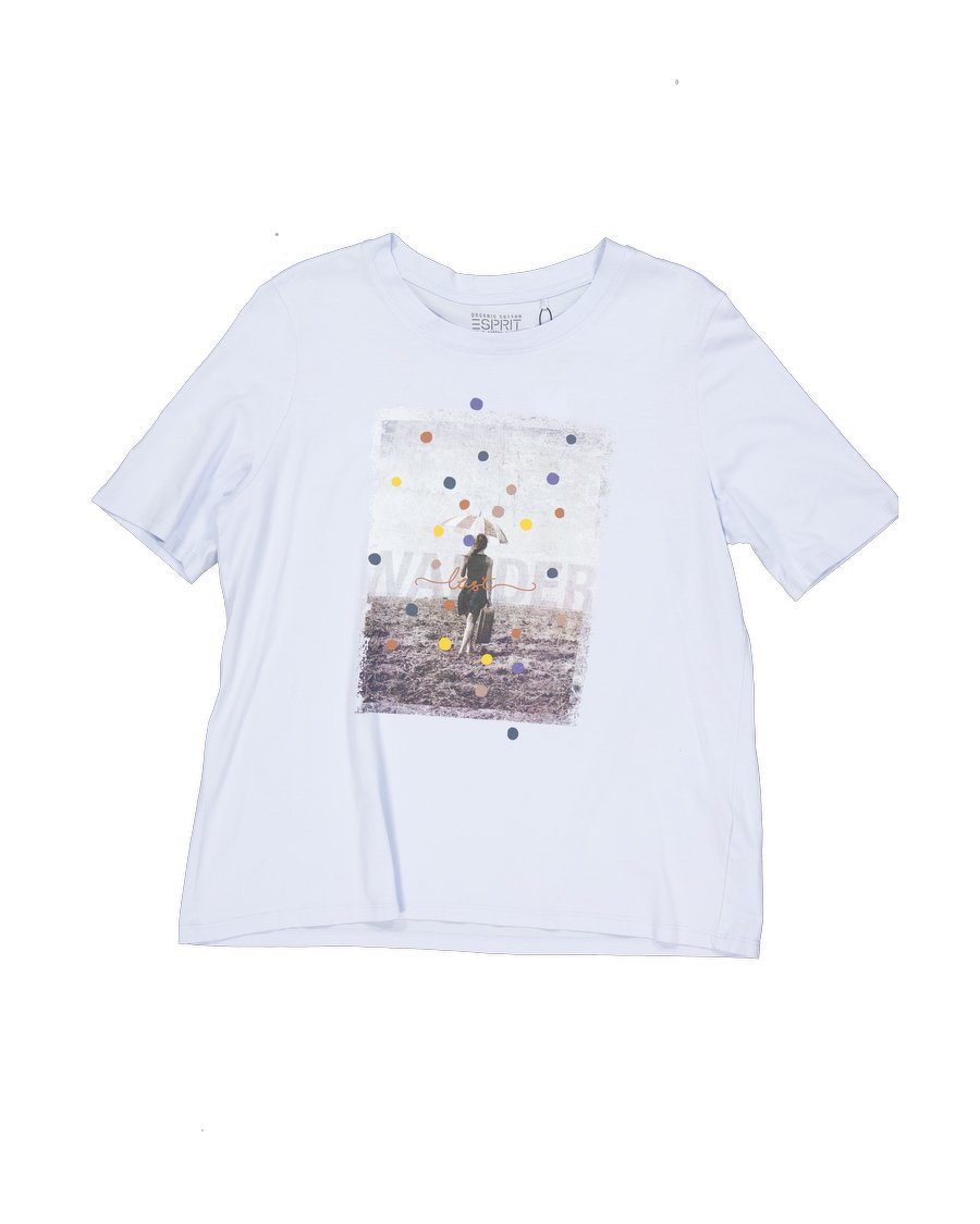 Esprit T-shirts Cotton Turquoise XL International