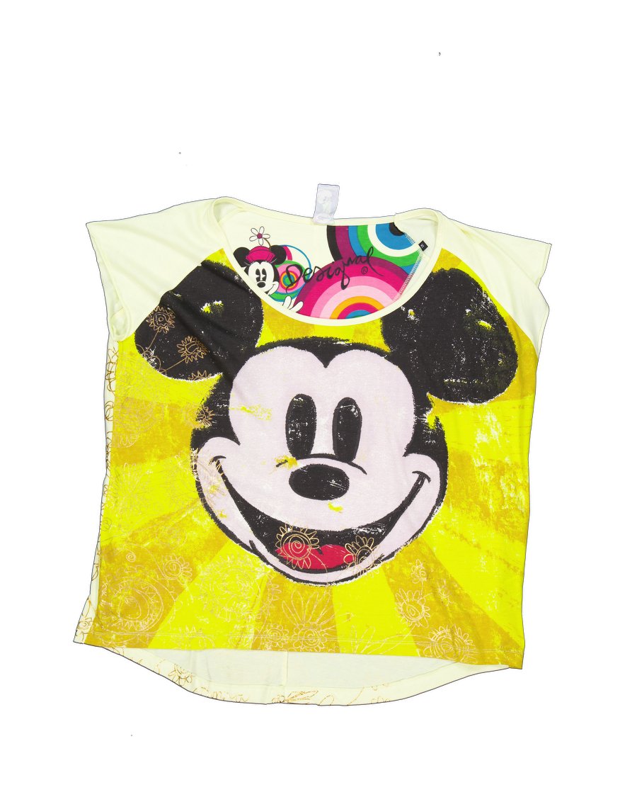 Desigual x Disney T-shirts Cotton Yellow XL International
