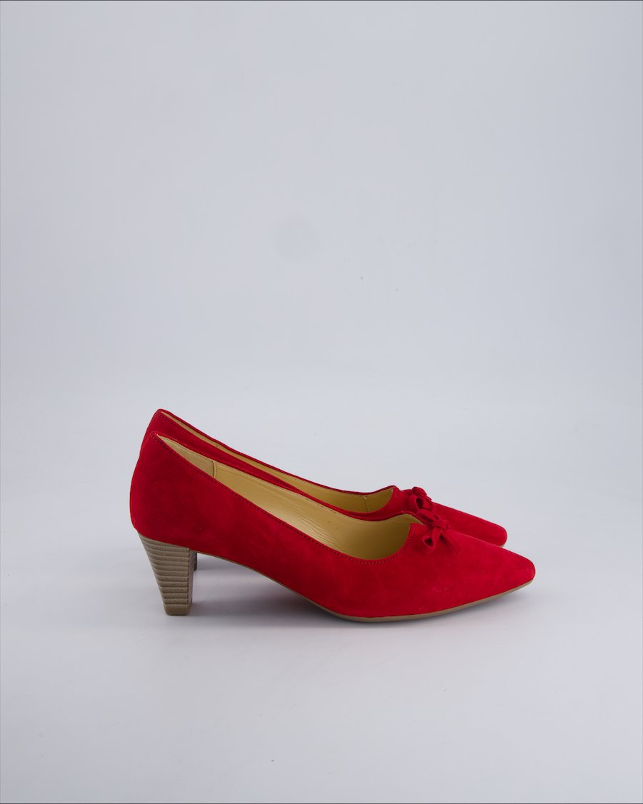 Gabor Heels Suede Red 39 EU