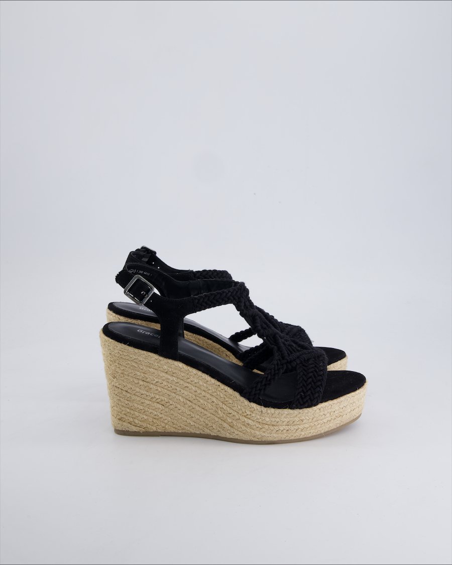 Graceland Sandals Cloth Black 39 EU