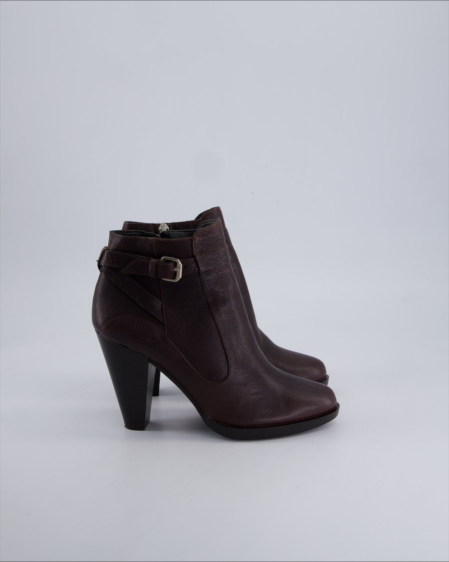 Navyboot Ankle Boots Leather Burgundy 37 EU