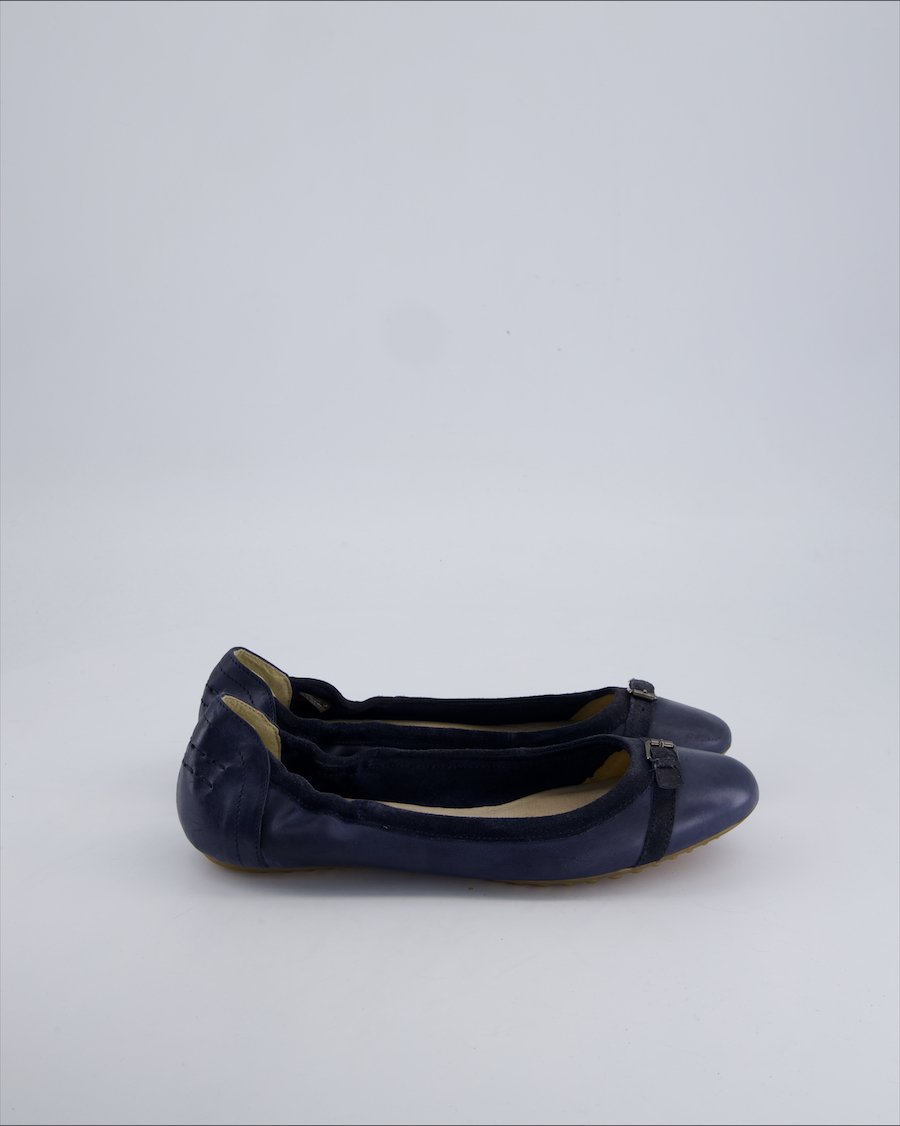 Roberto Santi Ballet flats Leather Navy 40 EU