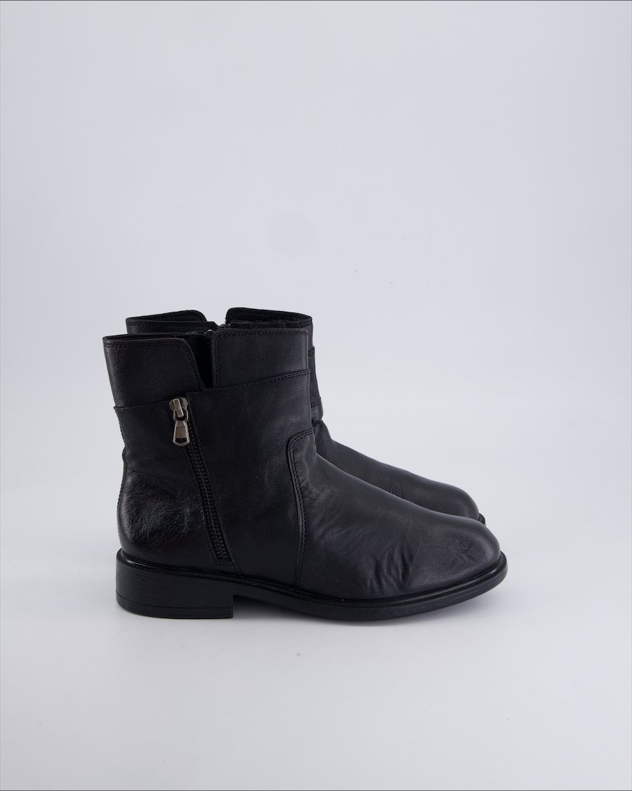 Geox Ankle Boots Leather Black 37 EU