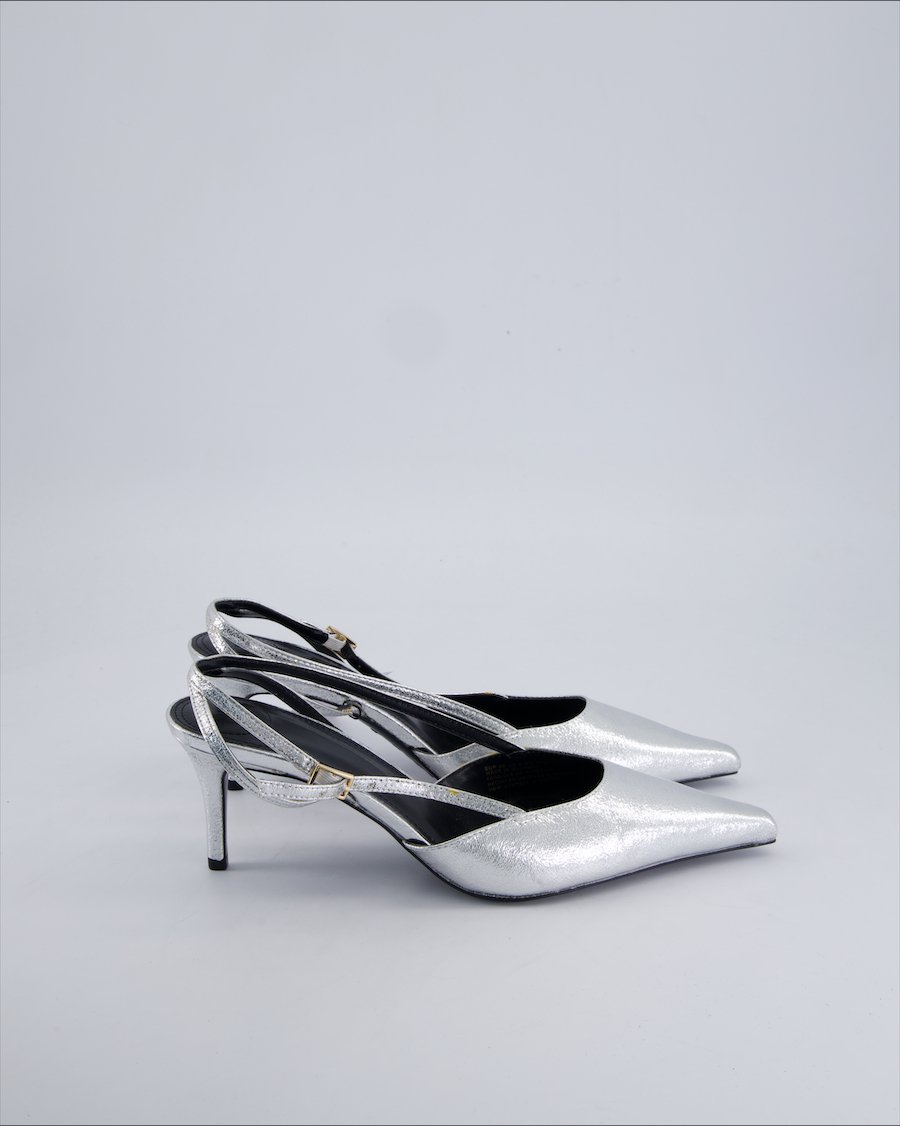 H&m Heels Polyurethane Silver 40 EU