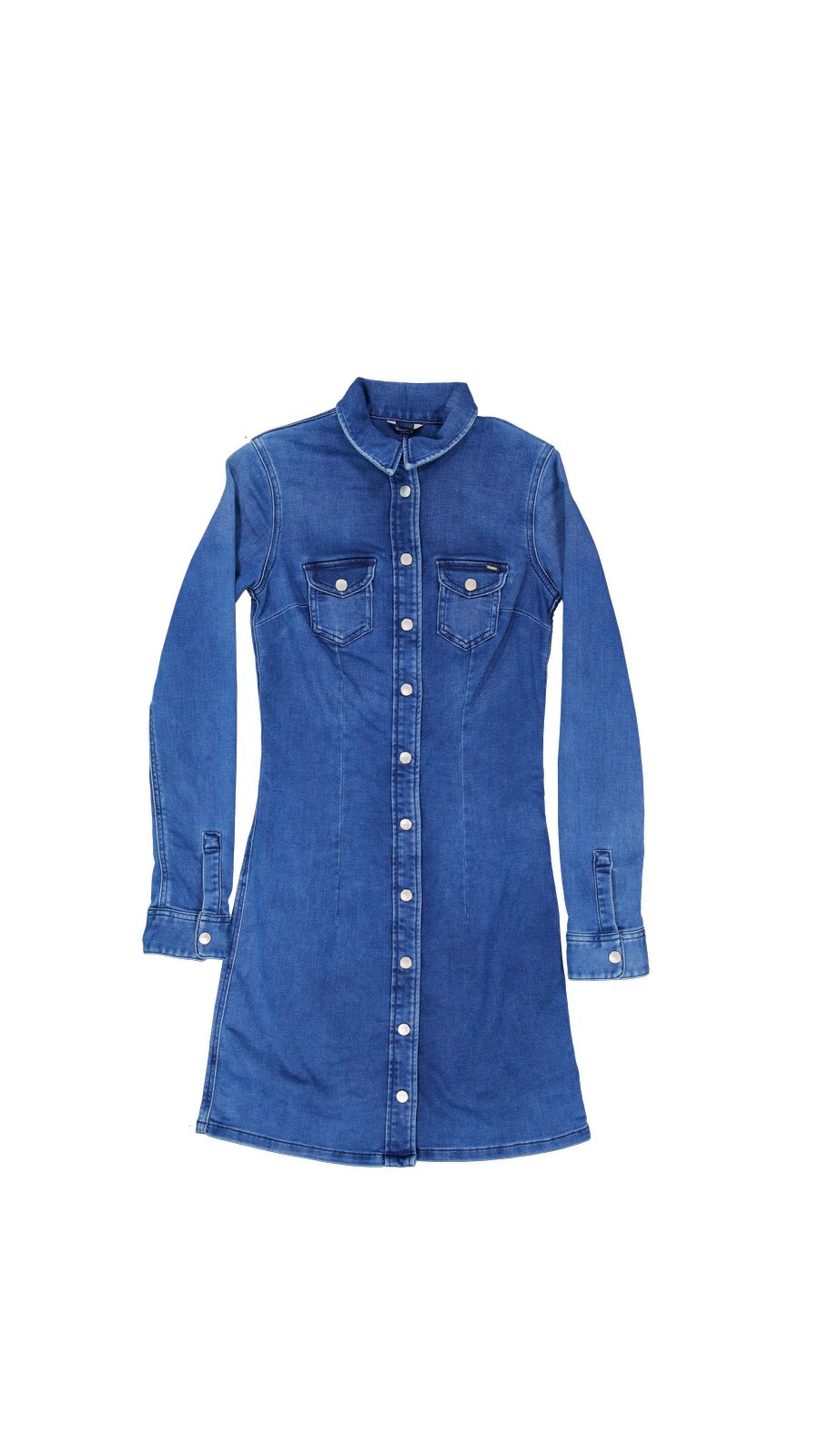 Pepe Jeans Dresses Cotton Blue S