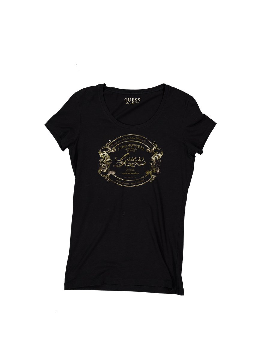 Guess T-shirts Cotton Black XL