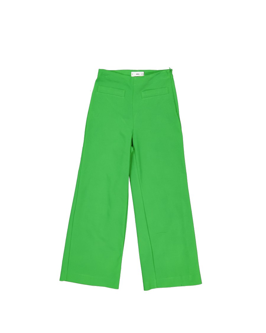 Mango Trouser Polyester Green S International