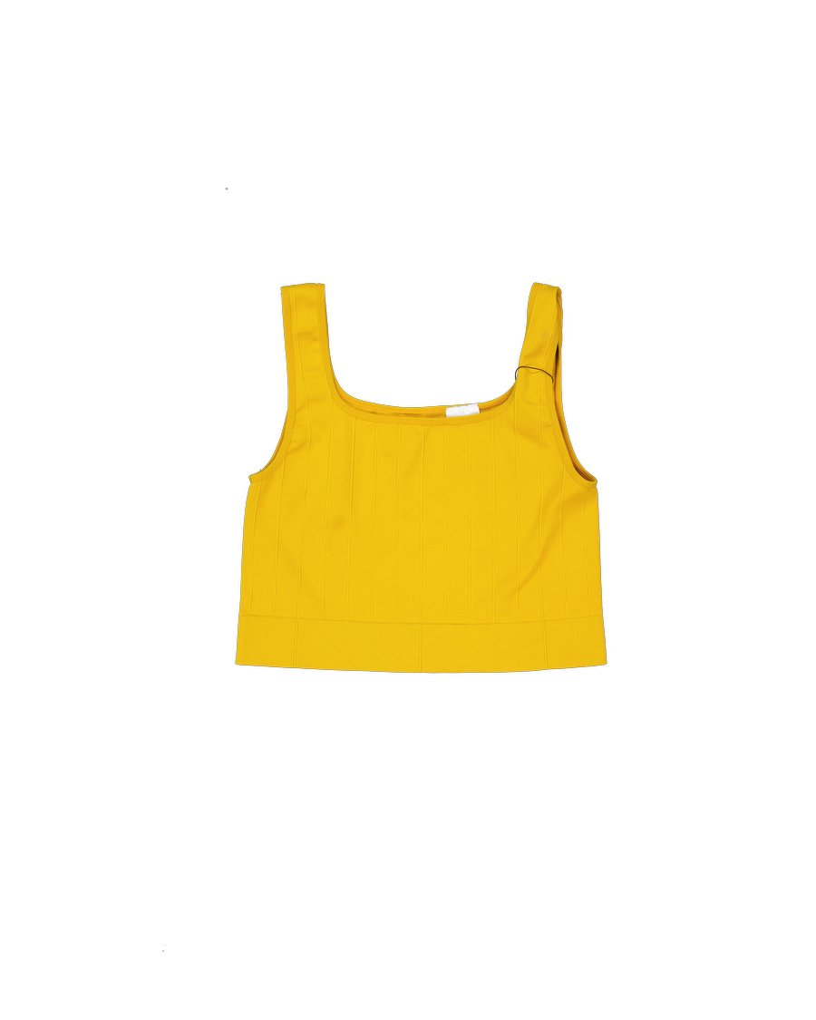 H&m Sport Tops Polyamide Yellow L International