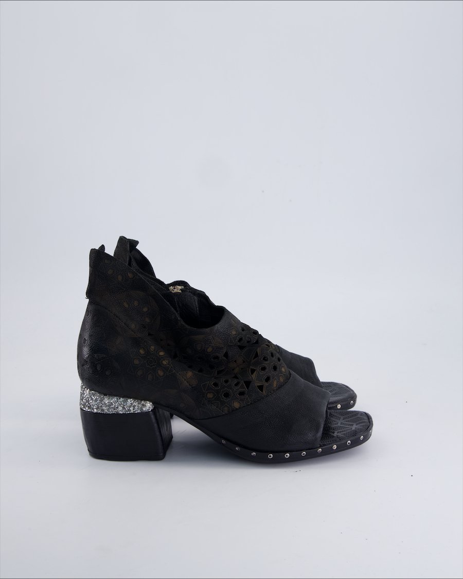 A.s.98 Heels Leather Black 38 EU