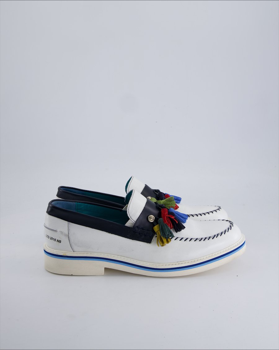 Navyboot Flats Leather White 43 EU