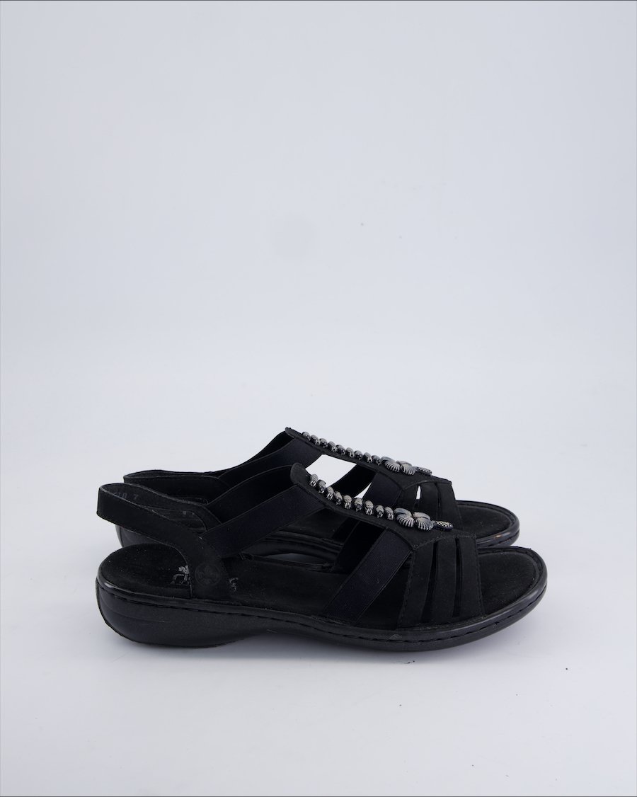 Rieker Sandals Cloth Black 41 EU