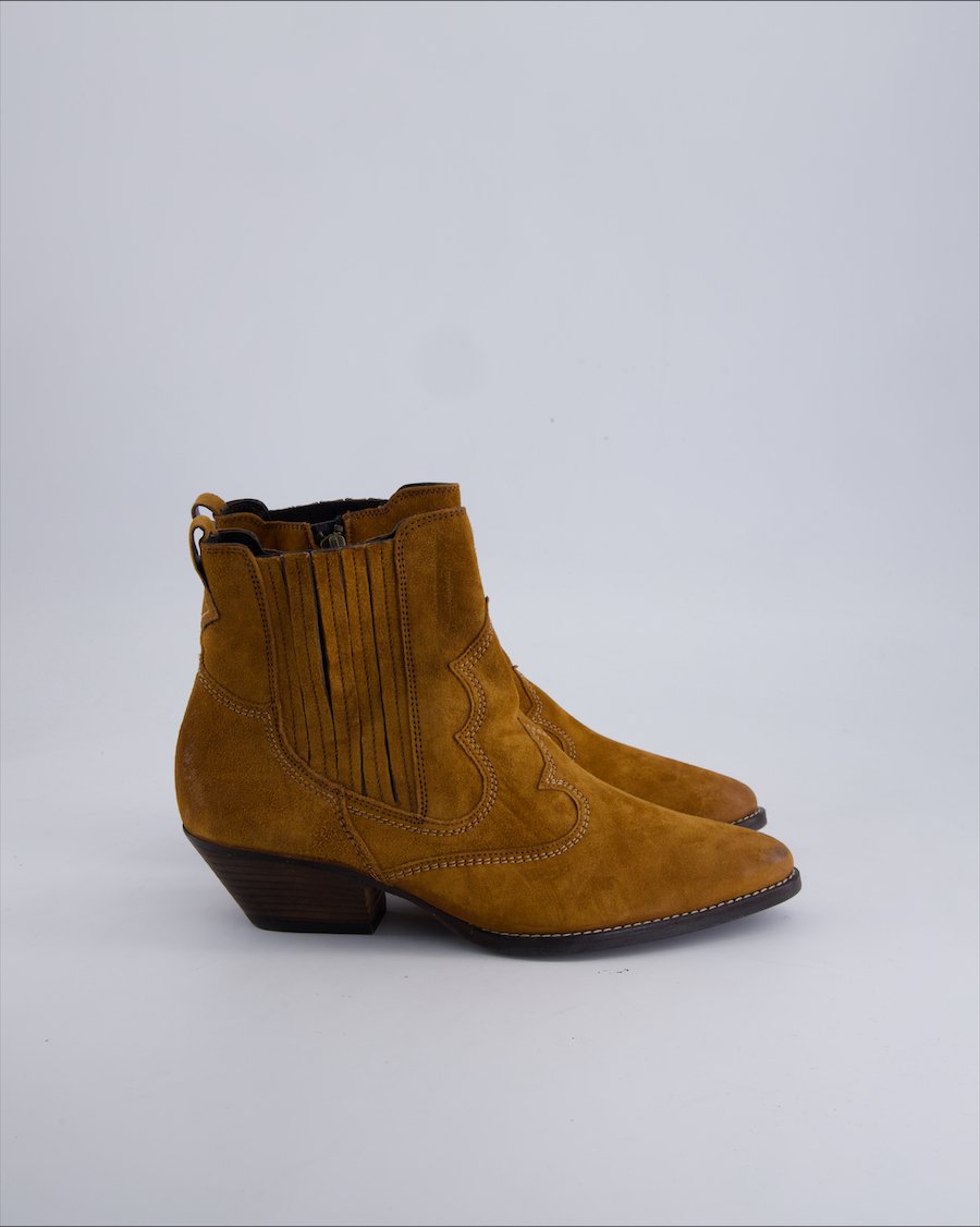 Paul Green Ankle Boots Suede Camel 38 EU