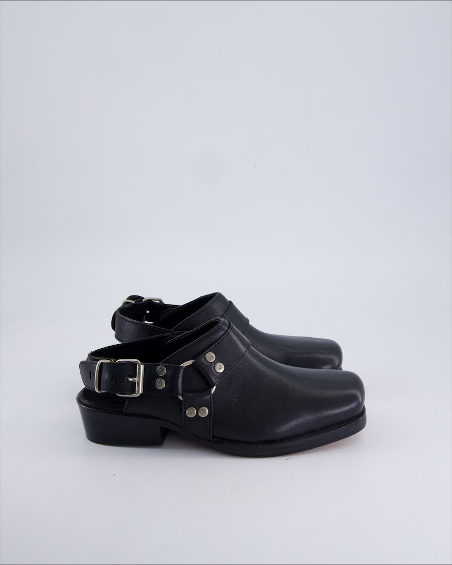 Unbranded Flats Leather Black 40 EU