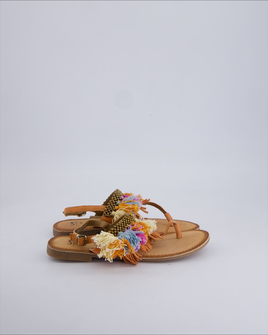 La Halle Sandals Suede Orange 39 EU