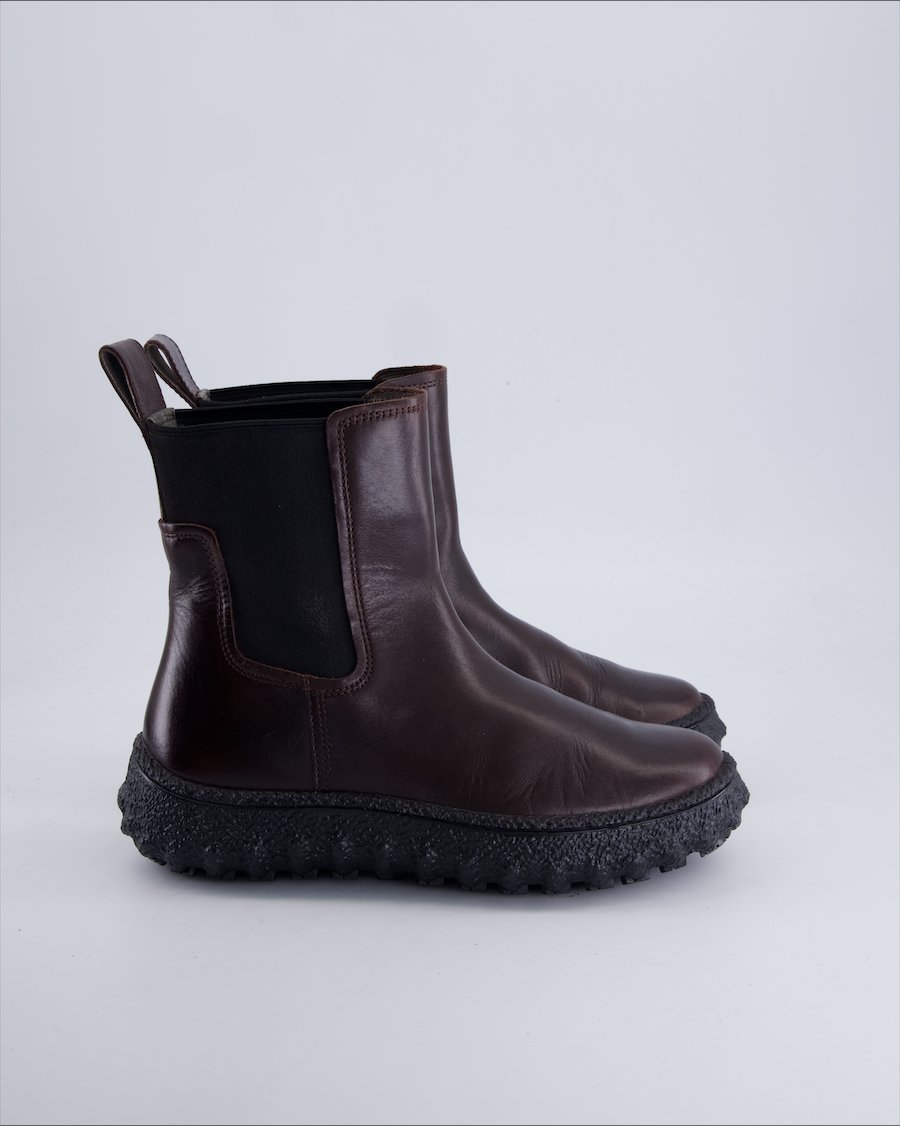 Camper Ankle Boots Leather Burgundy 38 EU
