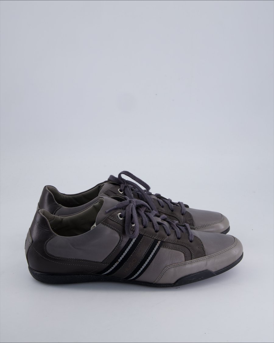 Hugo Boss Lace ups Leather Grey 42 EU