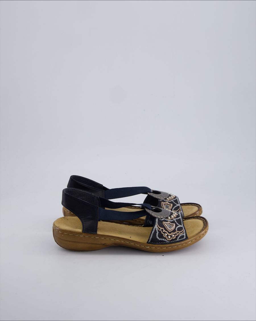 Rieker Sandals Cloth Blue 38 EU