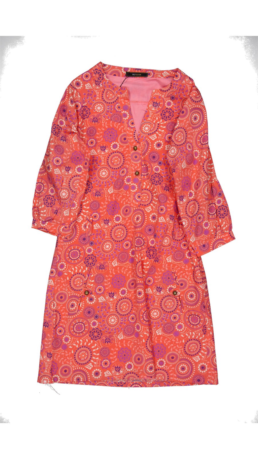 Yaly Couture Mid-length Cotton Pink S International