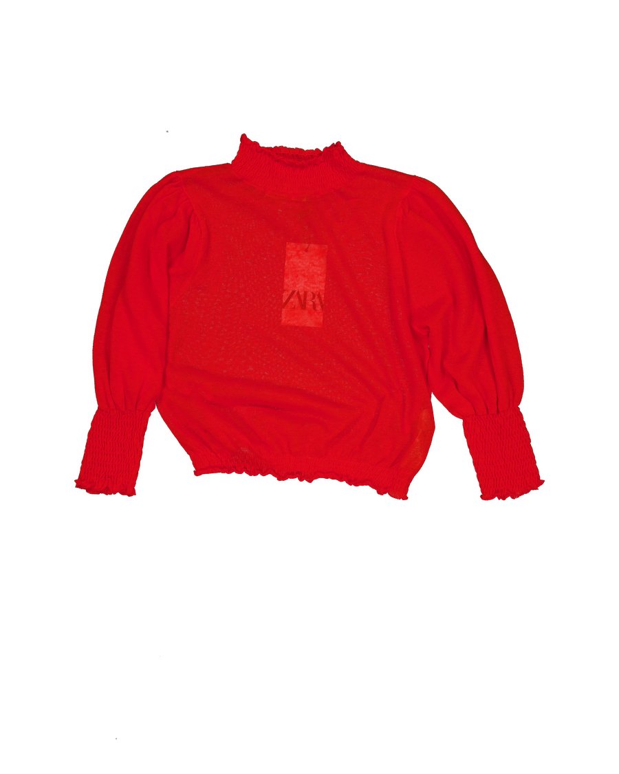 Zara Others Cotton Red S International