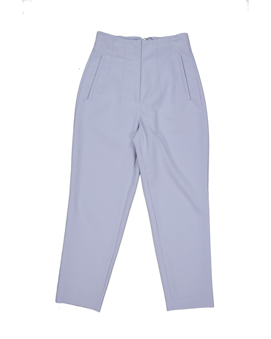 Zara Trouser Cotton Blue XS