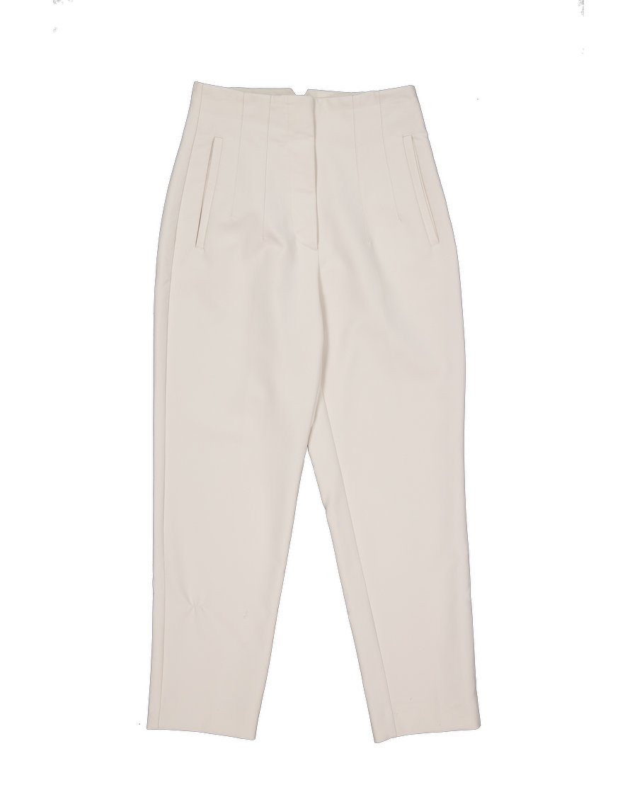 Zara Trouser Cotton Beige XS