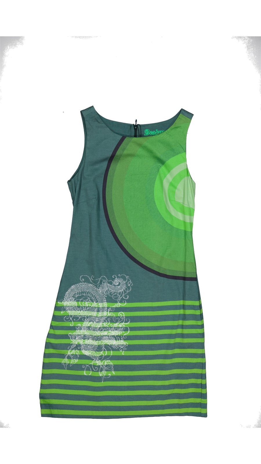 Desigual Mid-length Cotton - elasthane Green S International