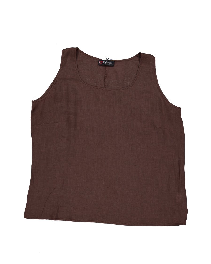 Giglio Rosso Camisoles Linen Brown M International