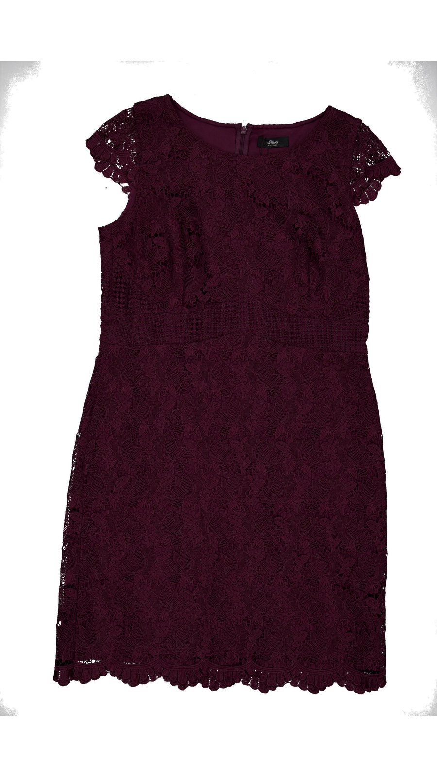 S Oliver Mid-length Polyester Burgundy XL International